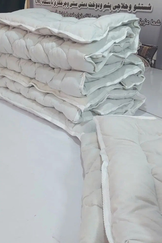 تشک تک نفره پشم خالص و طبیعی