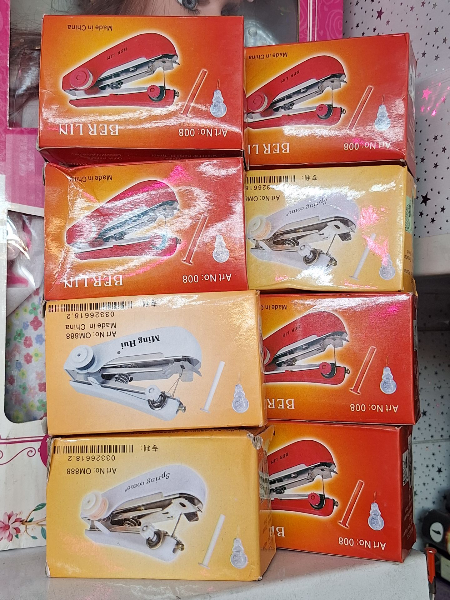 چرخ خیاطی منگنه ای جیبی مسافرتی وارداتی چینی  (پسکرایه)